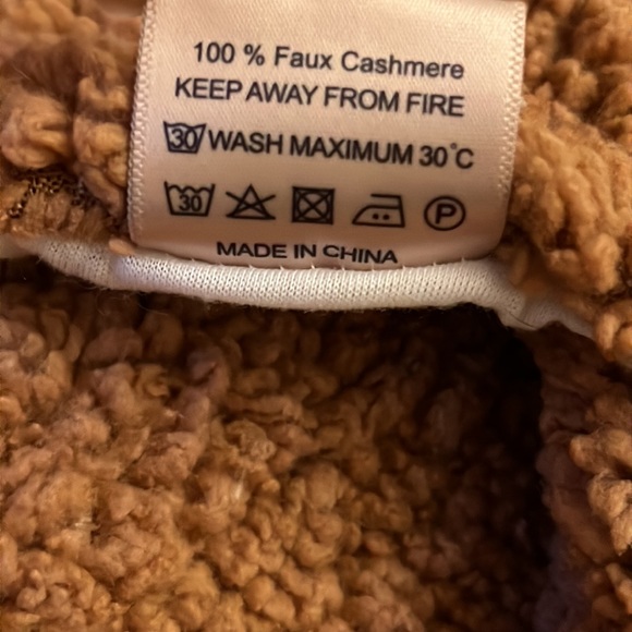 Kermode Brown Teddy Bear Fuzzy Faux Fur Sleep Sack Baby Infant Toddler Swaddle - Picture 8 of 10